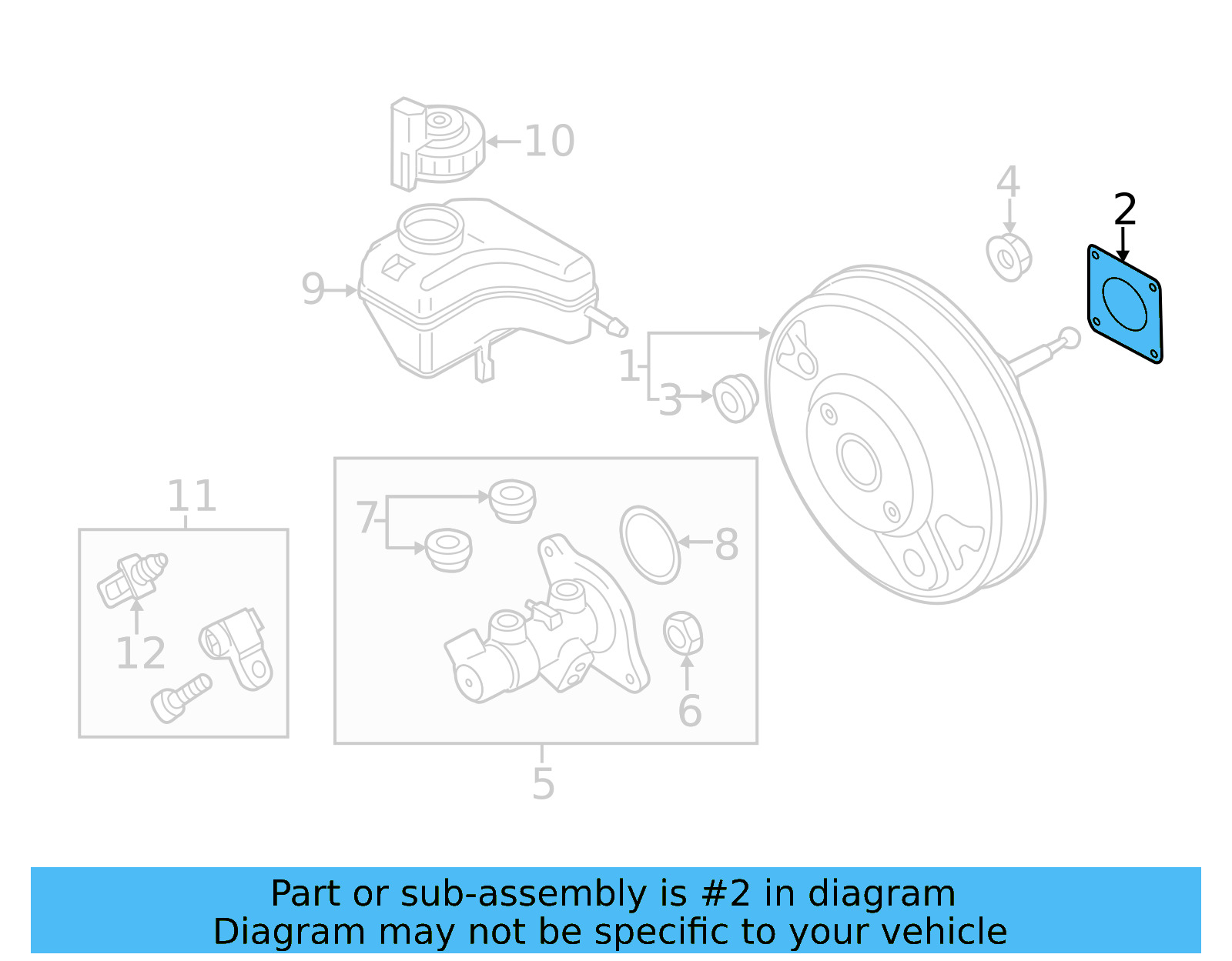 Booster Assembly Gasket 6Q0-612-161 - View 64
