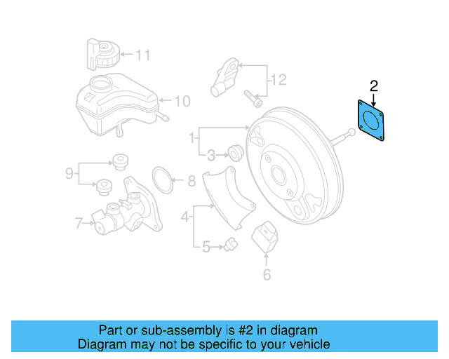 Booster Assembly Gasket 6Q0-612-161 - View 25