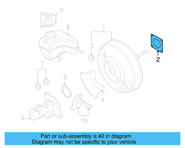 Booster Assembly Gasket 6Q0-612-161 - View 26