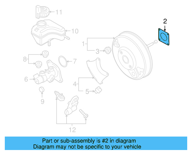 Booster Assembly Gasket 6Q0-612-161 - View 28