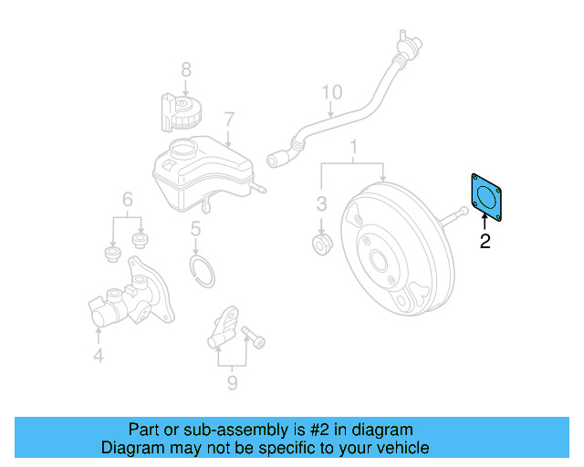 Booster Assembly Gasket 6Q0-612-161 - View 29