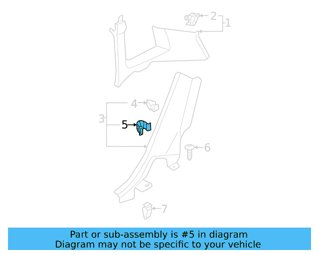 Scuff Plate Clip 6Q0-853-147 - View 55