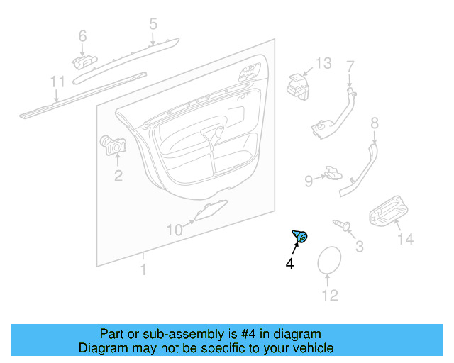 Door Trim Panel Clip 6Q0-868-243 - View 25