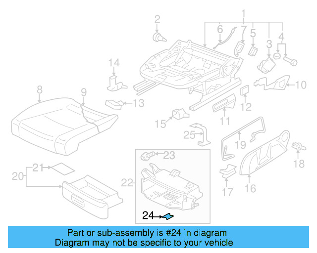 Storage Drawer Guide 6Q0-881-203 - View 13