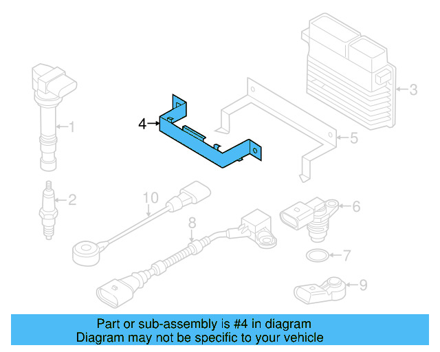 Engine Control Module (ECM) Bracket 6Q0-907-500-C - View 22