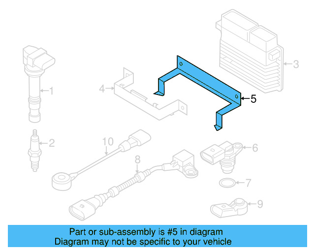 Engine Control Module (ECM) Bracket 6Q0-907-500-C - View 23