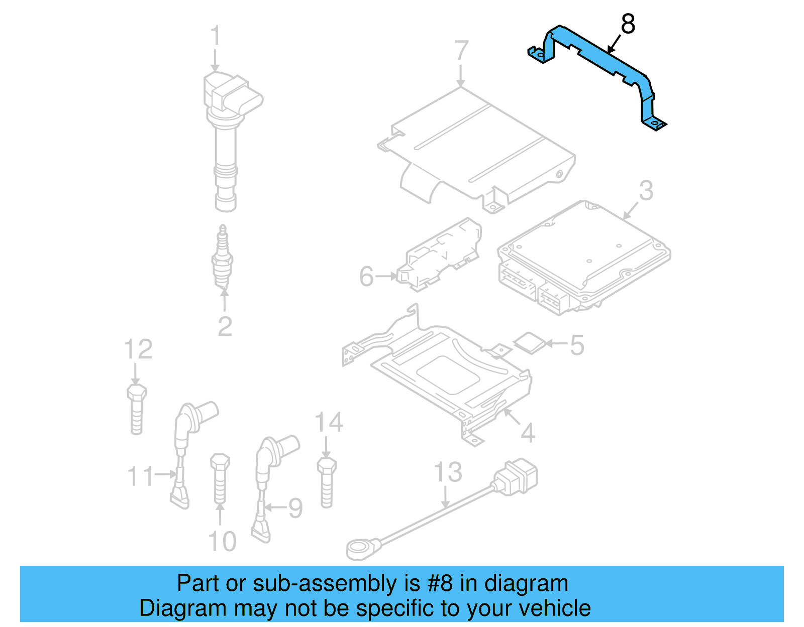 Engine Control Module (ECM) Bracket 6Q0-907-500-C - View 25