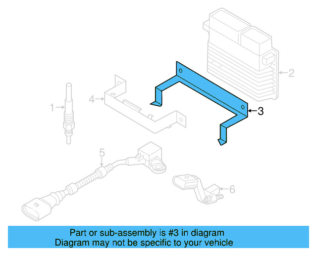 Engine Control Module (ECM) Bracket 6Q0-907-500-C - View 27
