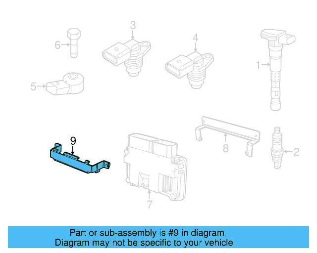 Engine Control Module (ECM) Bracket 6Q0-907-500-C - View 53