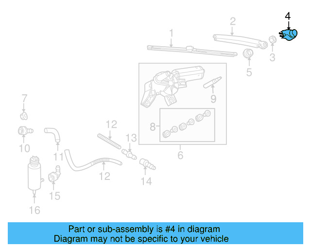 Wiper Arm Cap 6Q6-955-435-D - View 10
