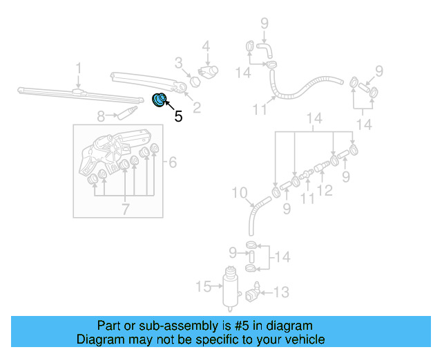 Wiper Arm Gasket 6Q6-955-758-A - View 49