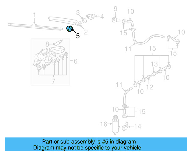 Wiper Arm Gasket 6Q6-955-758-A - View 16
