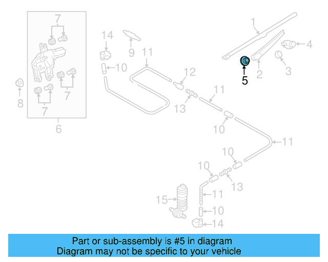 Wiper Arm Gasket 6Q6-955-758-A - View 18