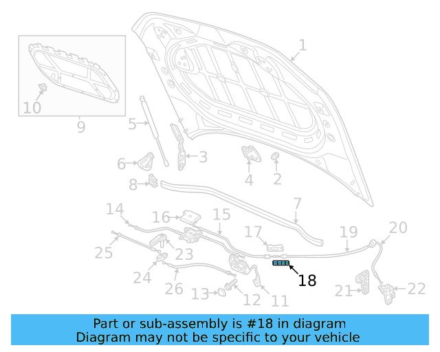 Release Cable Cover 6R0-823-347 - View 21