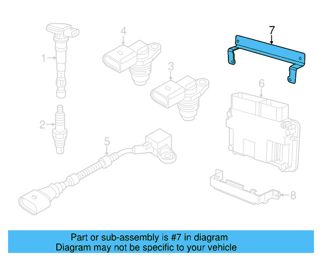 Engine Control Module (ECM) Bracket 6R0-907-269 - View 6