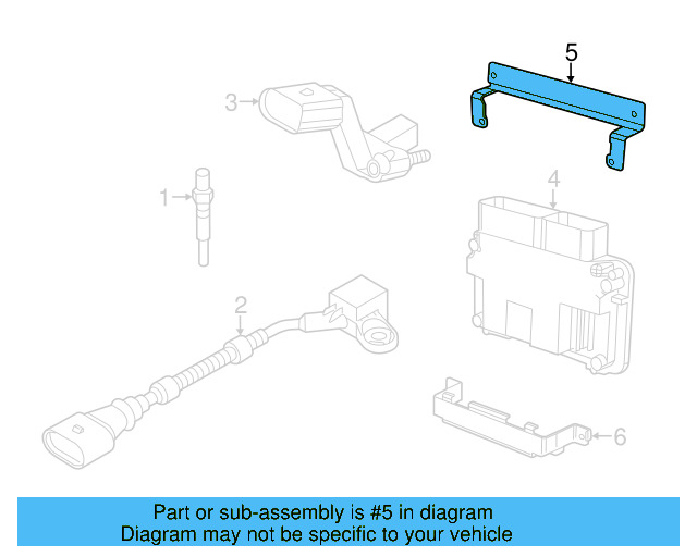 Engine Control Module (ECM) Bracket 6Q0-907-500-C - View 21