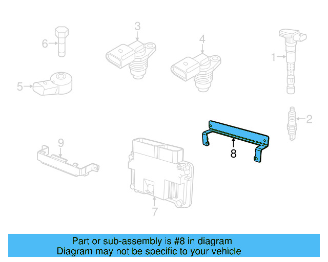 Engine Control Module (ECM) Bracket 6Q0-907-500-C - View 51
