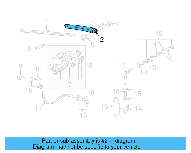 Wiper Arm 6R6-955-707-B - View 5