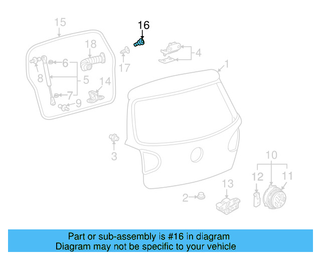 Bumper Plug 6X0-827-951-B - View 5