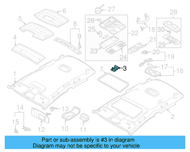Headliner Clip 6X0-867-549 - View 10