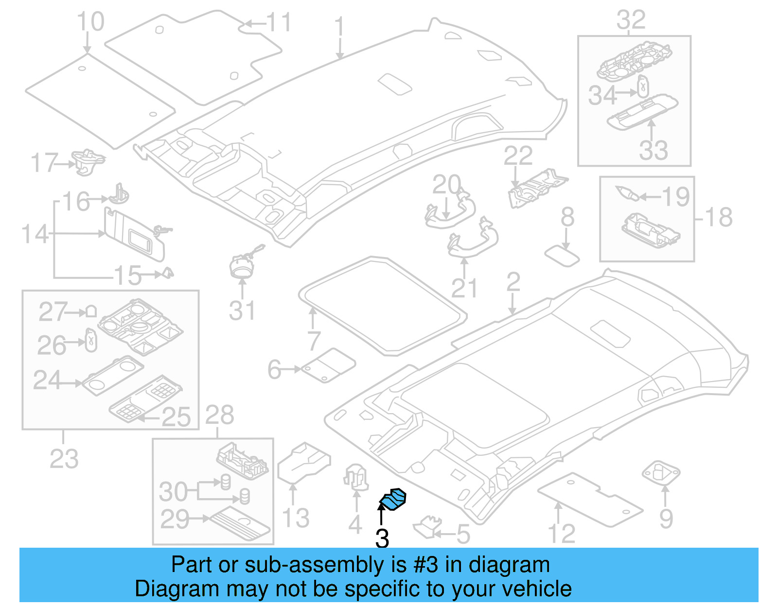 Headliner Clip 6X0-867-549 - View 12