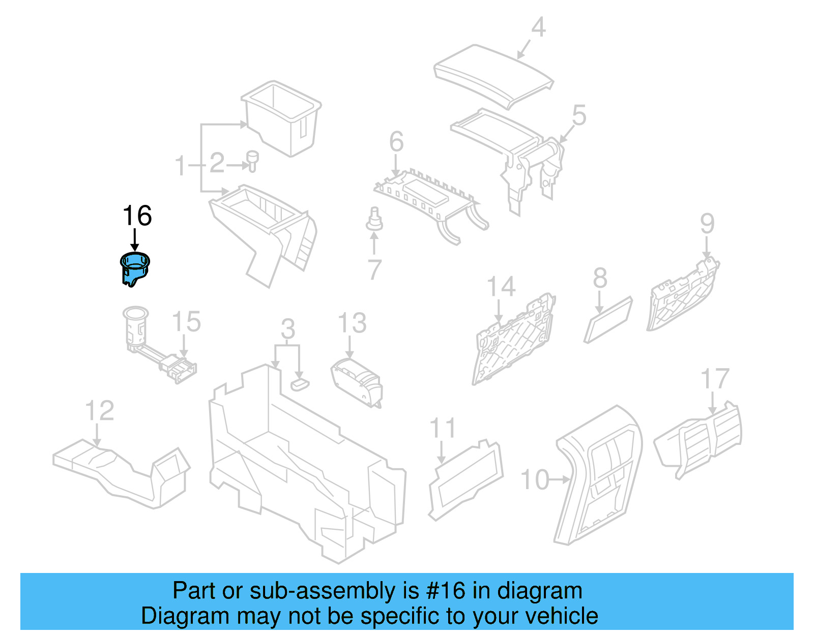 12 Volt Accessory Power Outlet Housing 6Y0-919-341-9B9 - View 18