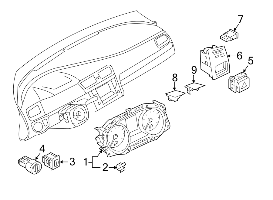 Instrument Cluster 5G1-920-856-B - View 3