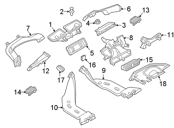 Air Outlet Vent 17B-819-728-B-IMN - View 2