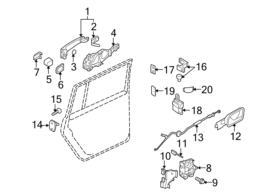 Handle, Inside 1K2-837-114-H-UAQ - View 5