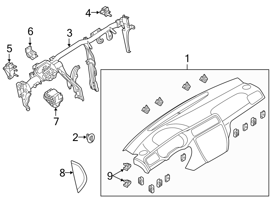 Instrument Panel 5C7-857-002-D-6T6 - View 2