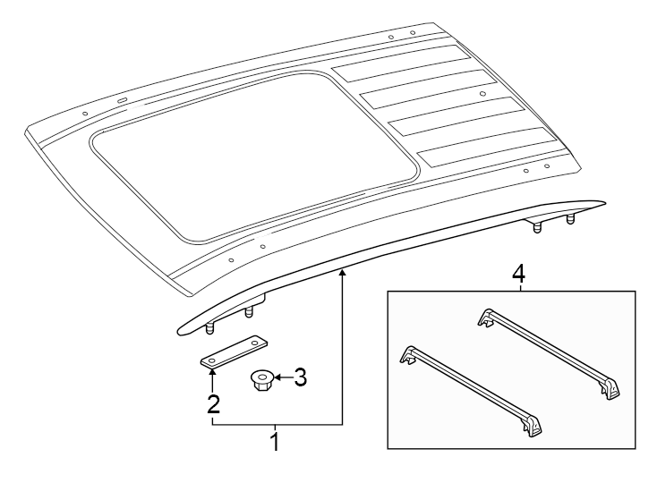 Roof Rail 3CN-860-044-C-ZAQ