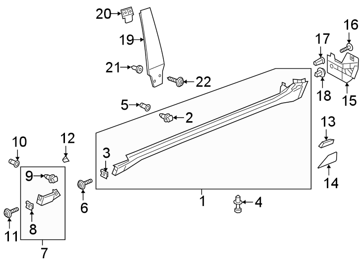 Pillar Trim Retainer 3G8-853-587-B