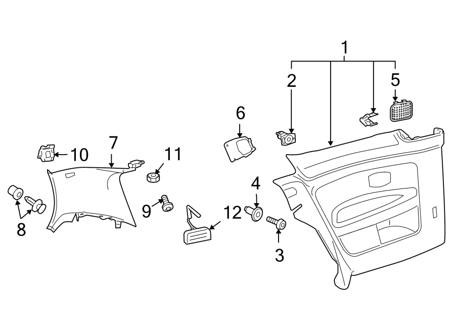 Lower Quarter Trim 5K3-867-044-R-YLX - View 2