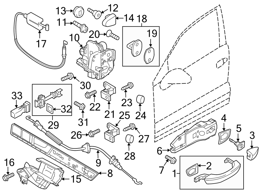 Door Lock Actuator Motor 4G1-837-015-A - View 4