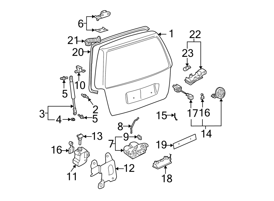 Lock Cylinder Assembly 107-827-469-FJ - View 3