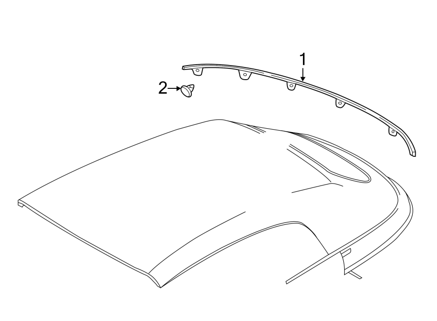 Rear Molding Clip 5C3-853-585 - View 4