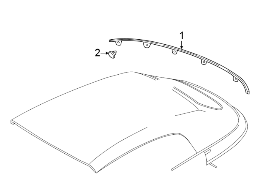 Rear Molding Clip 5C3-853-585 - View 2