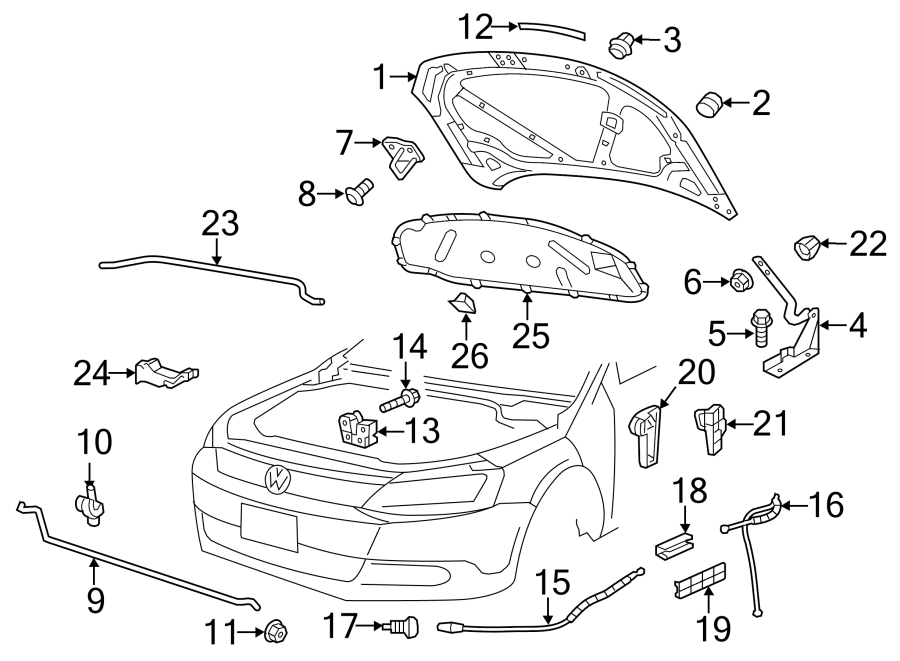 Support Rod 5C6-823-361-E-9B9 - View 2
