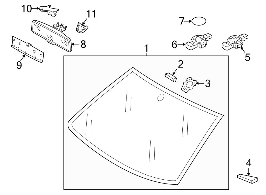 Glass Trim 5G0-862-505-A - View 3