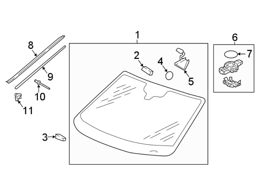 Windshield 5NA-845-011-BL-NVB - View 2