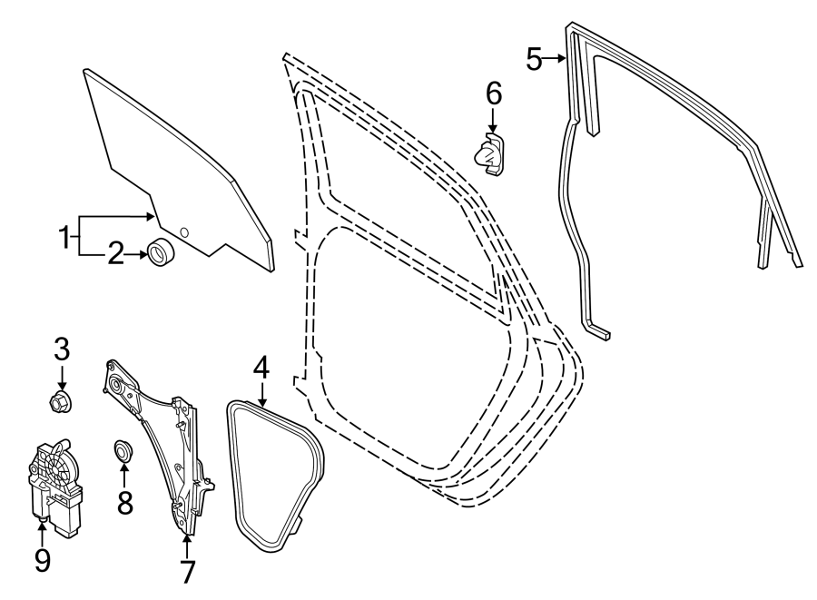 Window Motor 561-959-812-C-Z03 - View 5