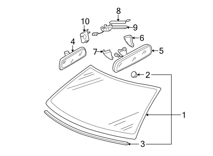 Windshield 1K5-845-011-BF - View 2