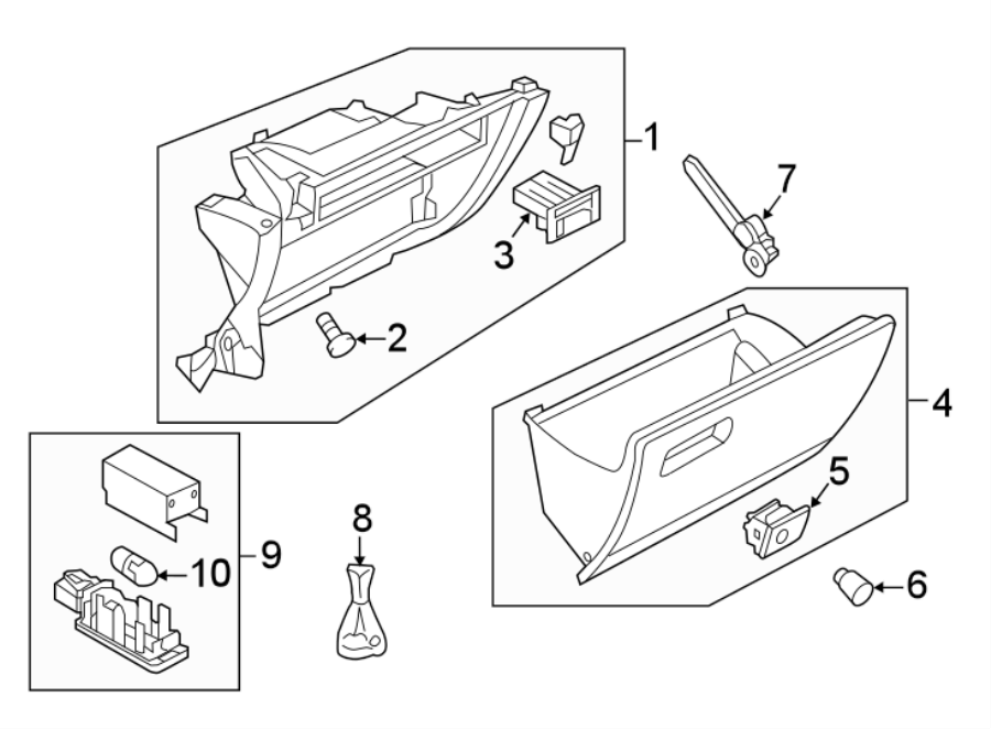 Glove Box Door 5GM-857-114-F-ZA2