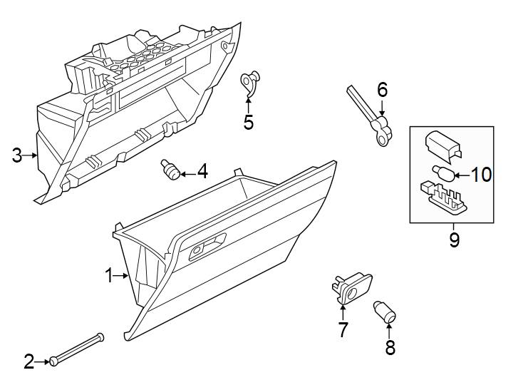 Glove Box Frame 3CN-857-114-A-82V - View 5