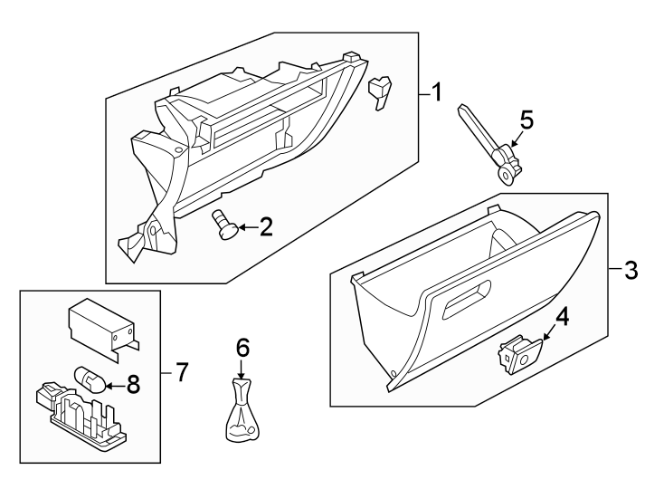 Glove Box Door 5GM-857-114-F-ZA2 - View 2