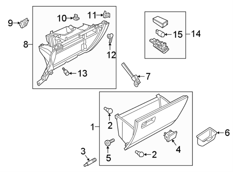 Glove Box Frame 5NN-857-101-A-82V - View 2