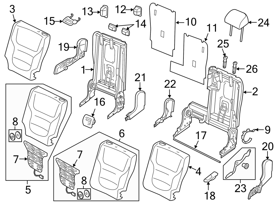 Headrest Guide 1K0-881-920-N-3G4 - View 2