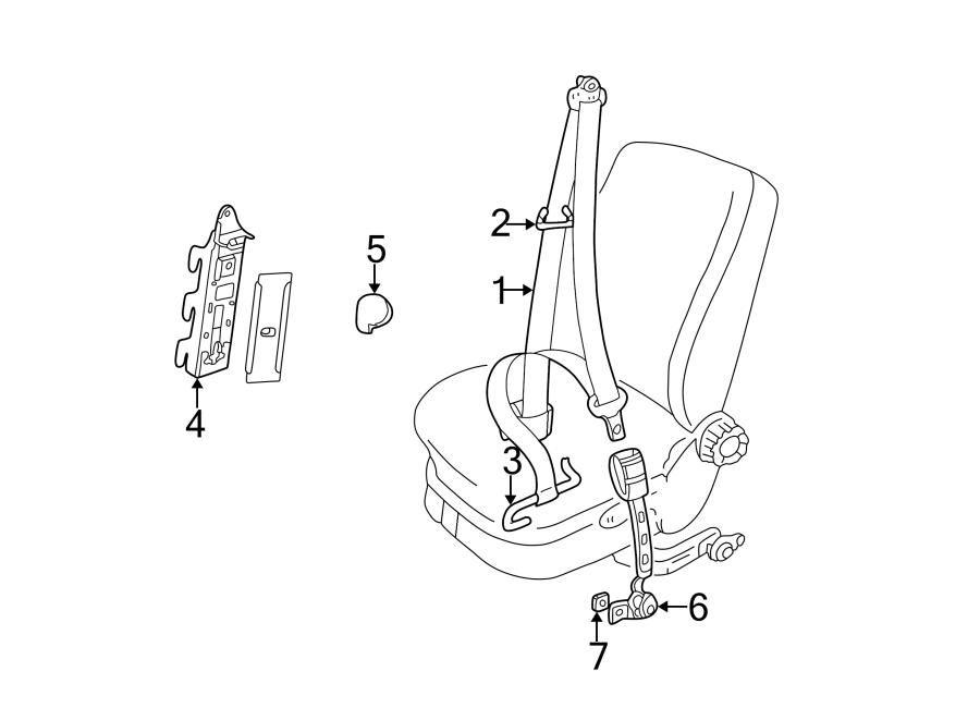 Lap & Shoulder Belt 1C1-857-705-D-HCS - View 2