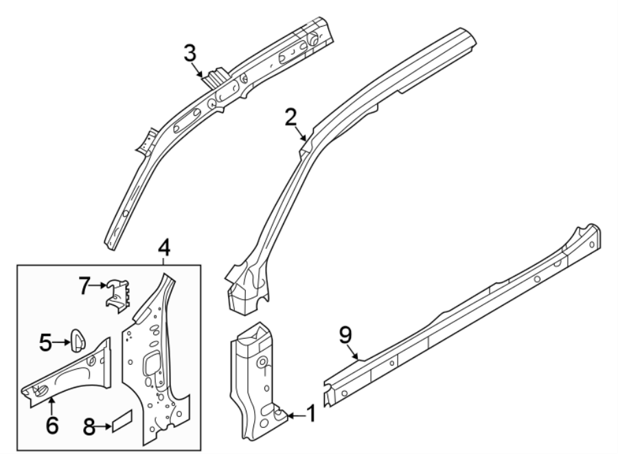 Rocker Reinforced 3CN-809-377-A - View 2