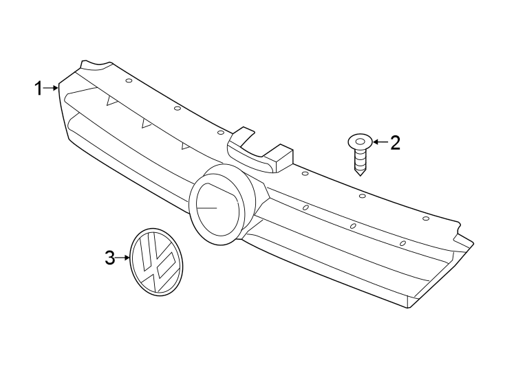Grille 5G0-853-651-CC-ZLL